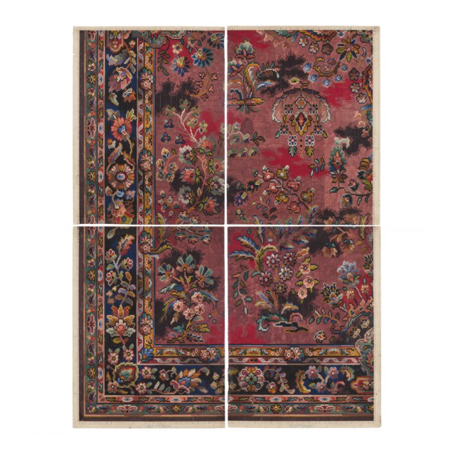 Very Fine Silk Kashan “Tree of Life” Carpet, Persian c. 1920